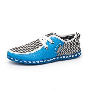 Men's fashion sneakers Men's Casual Shoes Loafers Slip-On Blue